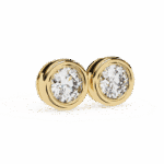 2.5 Carat Everyday Round Solitaire Hoop Earrings - Image 13