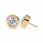 2.5 Carat Everyday Round Solitaire Hoop Earrings - Image 14