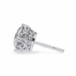 2.5 Carat Radiant Round Solitaire Diamond Earrings - Image 2