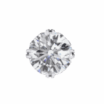 2.5 Carat Radiant Round Solitaire Diamond Earrings - Image 3