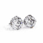 2.5 Carat Radiant Round Solitaire Diamond Earrings - Image 6