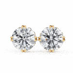 2.5 Carat Radiant Round Solitaire Diamond Earrings - Image 8