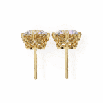 2.5 Carat Radiant Round Solitaire Diamond Earrings - Image 11