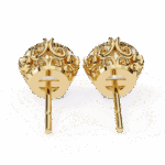 2.5 Carat Radiant Round Solitaire Diamond Earrings - Image 12