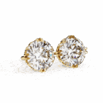 2.5 Carat Radiant Round Solitaire Diamond Earrings - Image 13