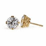 2.5 Carat Radiant Round Solitaire Diamond Earrings - Image 14