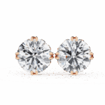 2.5 Carat Radiant Round Solitaire Diamond Earrings - Image 15
