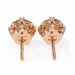 2.5 Carat Radiant Round Solitaire Diamond Earrings - Image 19