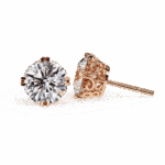 2.5 Carat Radiant Round Solitaire Diamond Earrings - Image 21