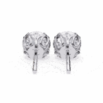 2.5 Carat Grace Round Solitaire Diamond Earrings - Image 5