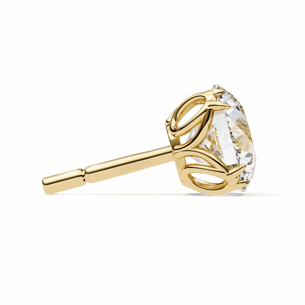 2.5 Carat Grace Round Solitaire Diamond Earrings  Image 9