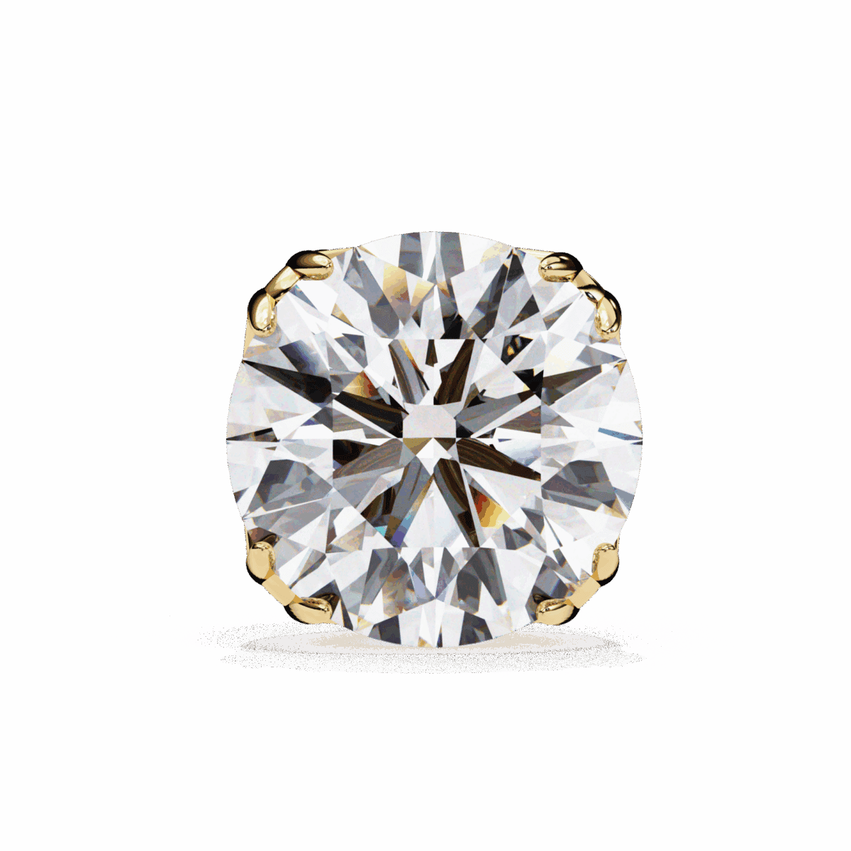 2.5 Carat Grace Round Solitaire Diamond Earrings  Image 10