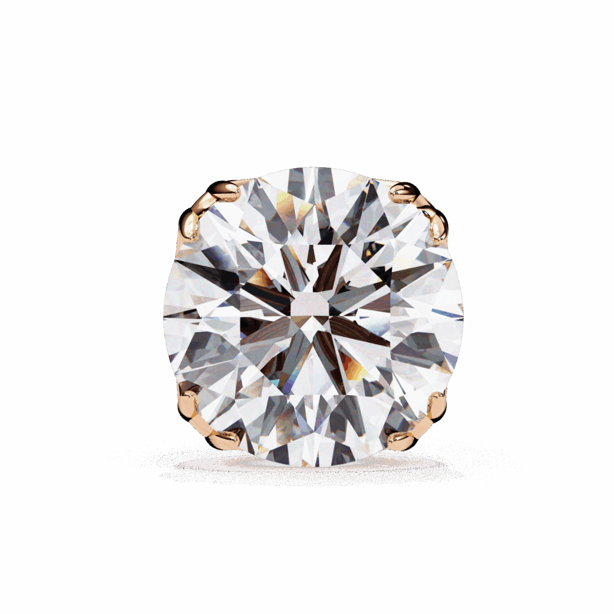 2.5 Carat Grace Round Solitaire Diamond Earrings  Image 17