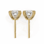 2.25 Carat Refined Cushion Solitaire Diamond Earrings - Image 11