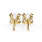 2.25 Carat Refined Cushion Solitaire Diamond Earrings - Image 12