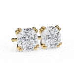 2.25 Carat Refined Cushion Solitaire Diamond Earrings - Image 13