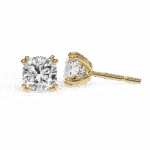 2.25 Carat Refined Cushion Solitaire Diamond Earrings - Image 14