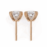 2.25 Carat Refined Cushion Solitaire Diamond Earrings - Image 18