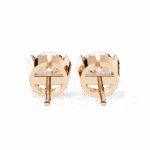 2.5 Carat Half Bezel Round Solitaire Diamond Earrings - Image 19