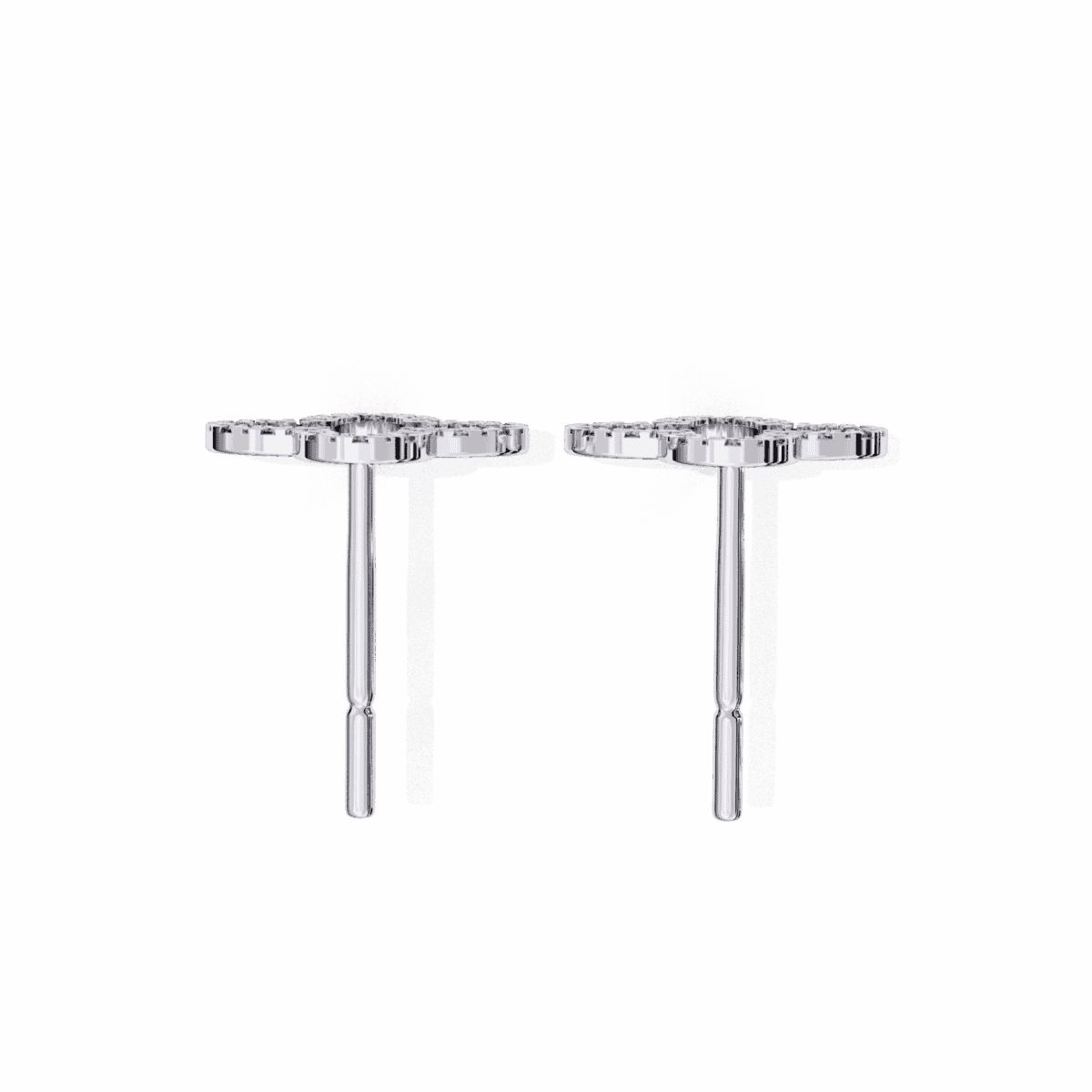 0.2 Carat Elegant Round Diamond Stud Earrings  Image 4