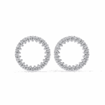 0.3 Carat Classic Round Diamond Hoop Earrings