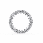 0.3 Carat Classic Round Diamond Hoop Earrings - Image 3