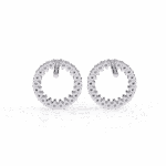 0.3 Carat Classic Round Diamond Hoop Earrings - Image 5