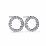 0.3 Carat Classic Round Diamond Hoop Earrings - Image 6