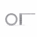 0.3 Carat Classic Round Diamond Hoop Earrings - Image 7