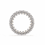 0.3 Carat Classic Round Diamond Hoop Earrings - Image 10