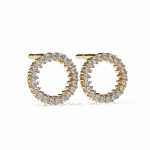 0.3 Carat Classic Round Diamond Hoop Earrings - Image 13