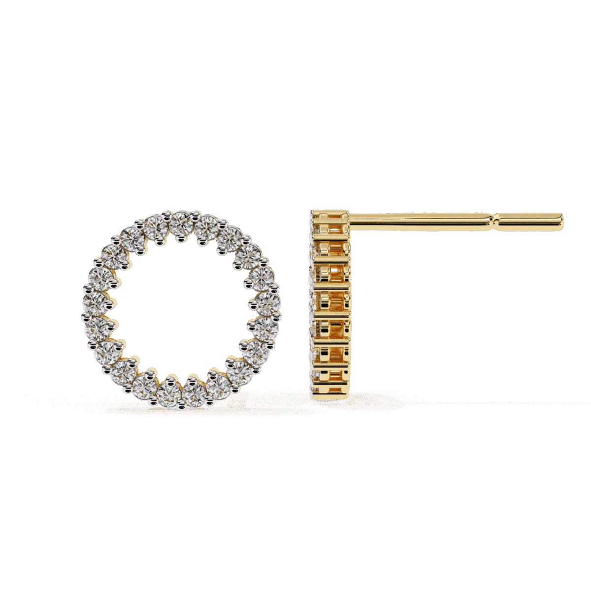 0.3 Carat Classic Round Diamond Hoop Earrings  Image 14