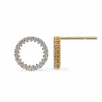 0.3 Carat Classic Round Diamond Hoop Earrings - Image 14