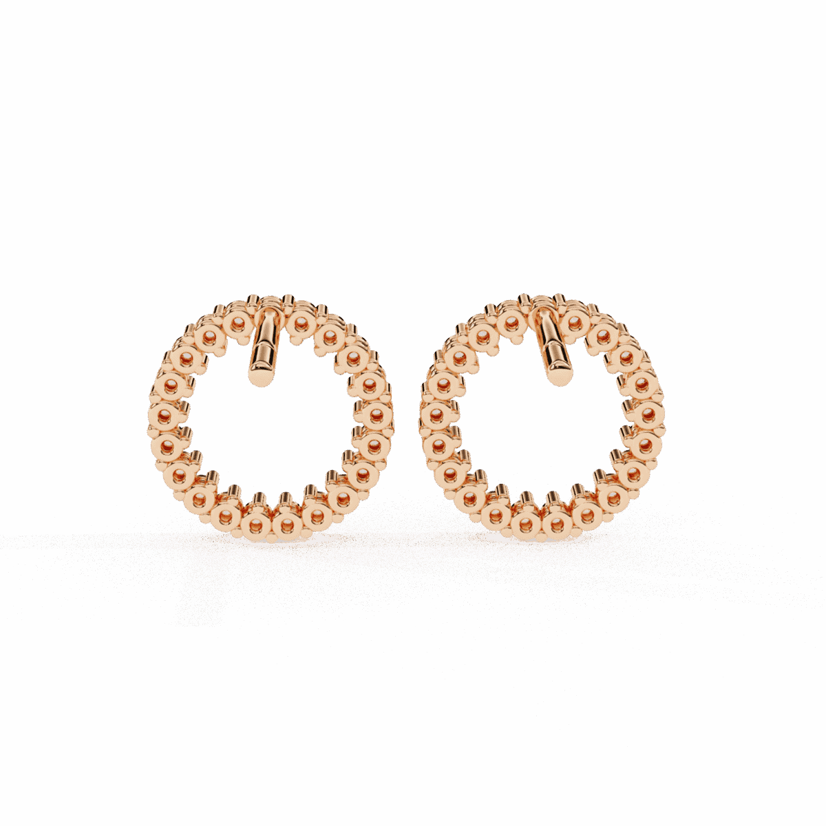 0.3 Carat Classic Round Diamond Hoop Earrings  Image 19