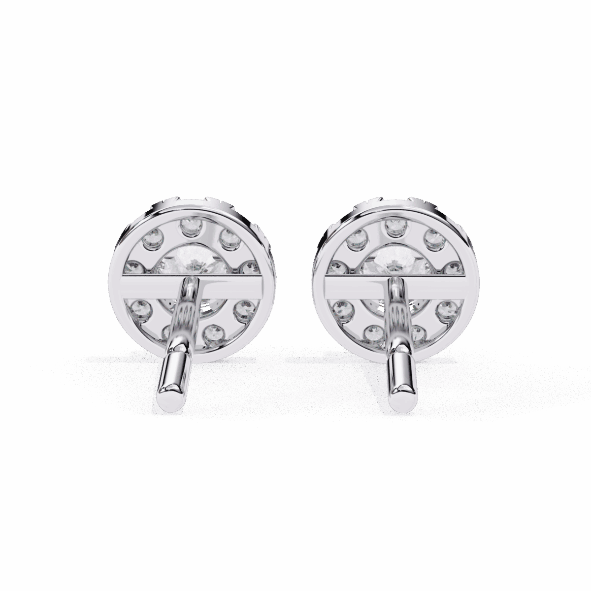0.3 Carat Petite Round Duo Diamond Stud Earrings  Image 5