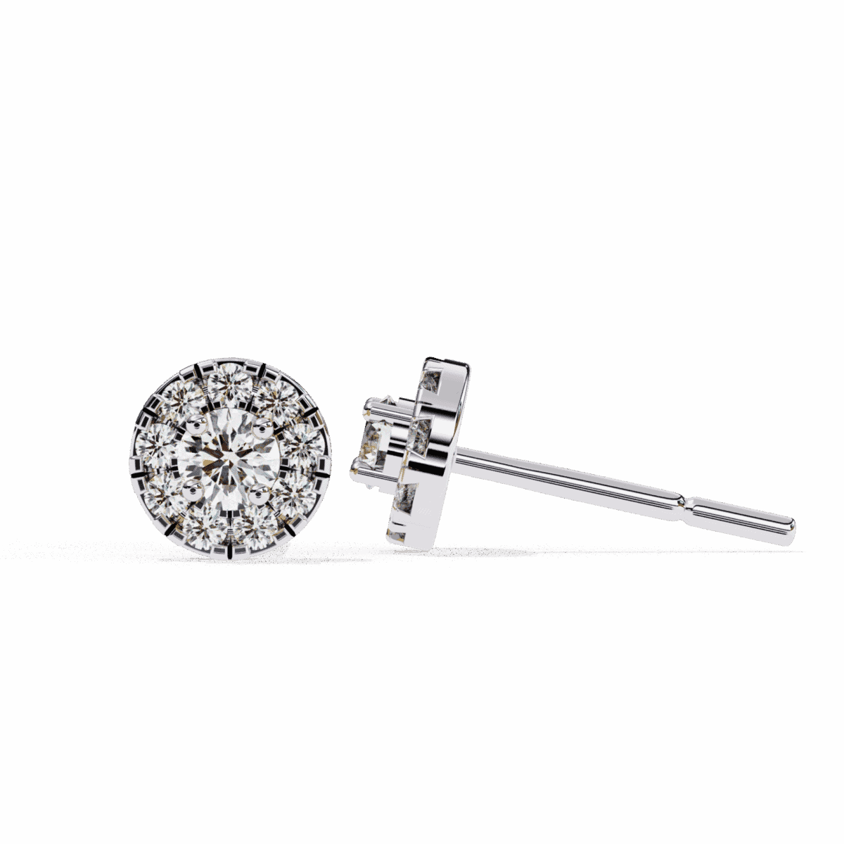 0.3 Carat Petite Round Duo Diamond Stud Earrings  Image 7