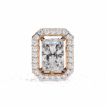 1 Carat Classic Radiant and Round Diamond Stud Earrings - Image 17