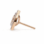 0.8 Carat Pear and Round Halo Diamond Stud Earrings - Image 16