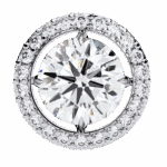 0.9 Carat Modern Round Duo Hoop Diamond Earrings - Image 3