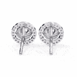 0.9 Carat Modern Round Duo Hoop Diamond Earrings - Image 5