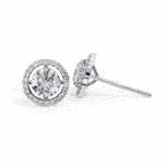 0.9 Carat Modern Round Duo Hoop Diamond Earrings - Image 7