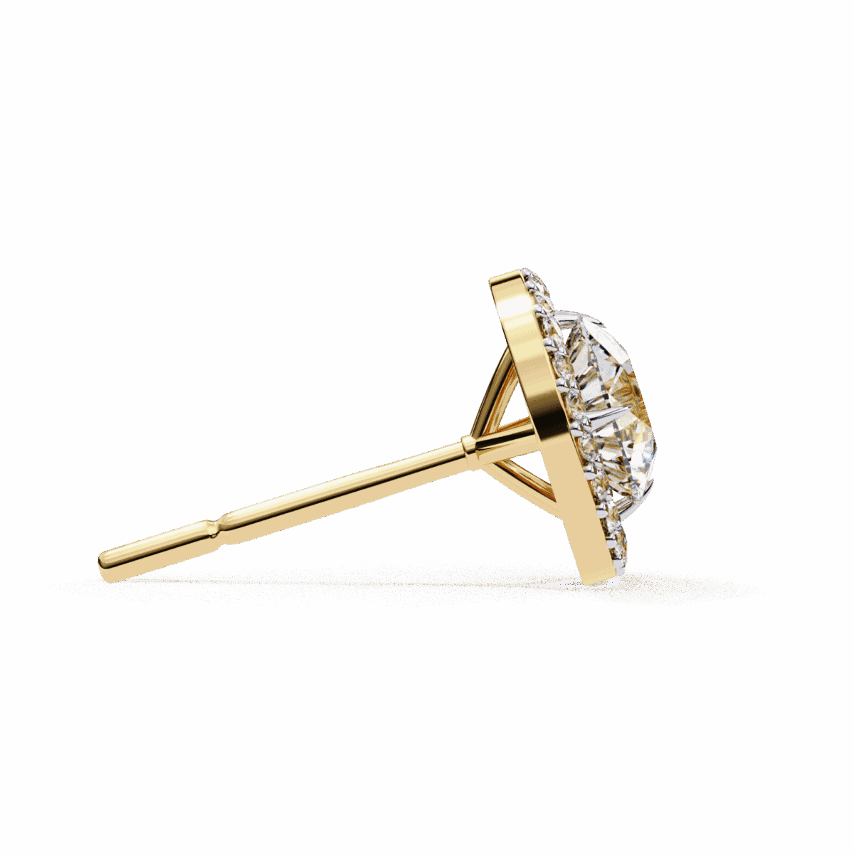 0.9 Carat Modern Round Duo Hoop Diamond Earrings  Image 9