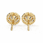 0.9 Carat Modern Round Duo Hoop Diamond Earrings - Image 12