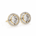 0.9 Carat Modern Round Duo Hoop Diamond Earrings - Image 13