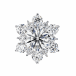 1.5 Carat Minimal Round Trio Diamond Stud Earrings - Image 3