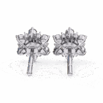 1.5 Carat Minimal Round Trio Diamond Stud Earrings - Image 5