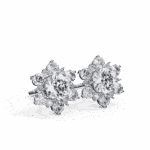 1.5 Carat Minimal Round Trio Diamond Stud Earrings - Image 6