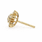 1.5 Carat Minimal Round Trio Diamond Stud Earrings - Image 9