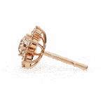 1.5 Carat Minimal Round Trio Diamond Stud Earrings - Image 15