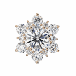 1.5 Carat Minimal Round Trio Diamond Stud Earrings - Image 16